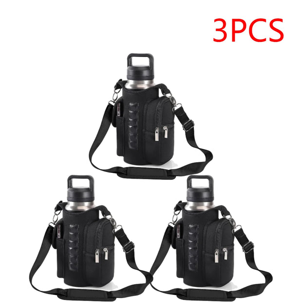 4-1PCS Magnetic Gym Sling Bag Water Bottle