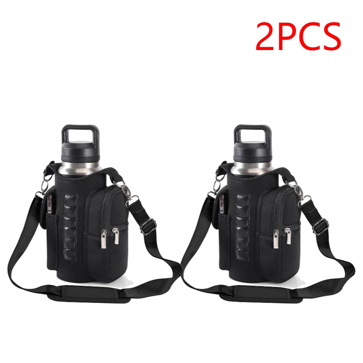 4-1PCS Magnetic Gym Sling Bag Water Bottle