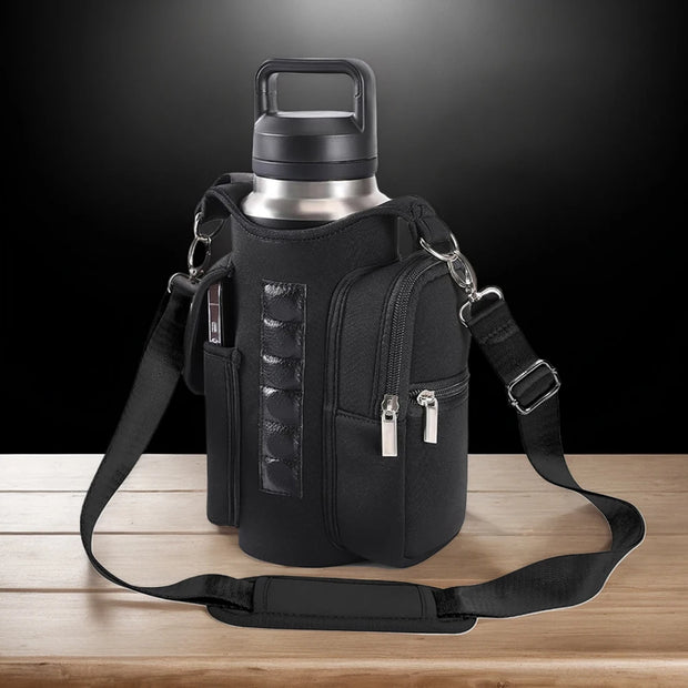 4-1PCS Magnetic Gym Sling Bag Water Bottle