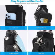 4-1PCS Magnetic Gym Sling Bag Water Bottle