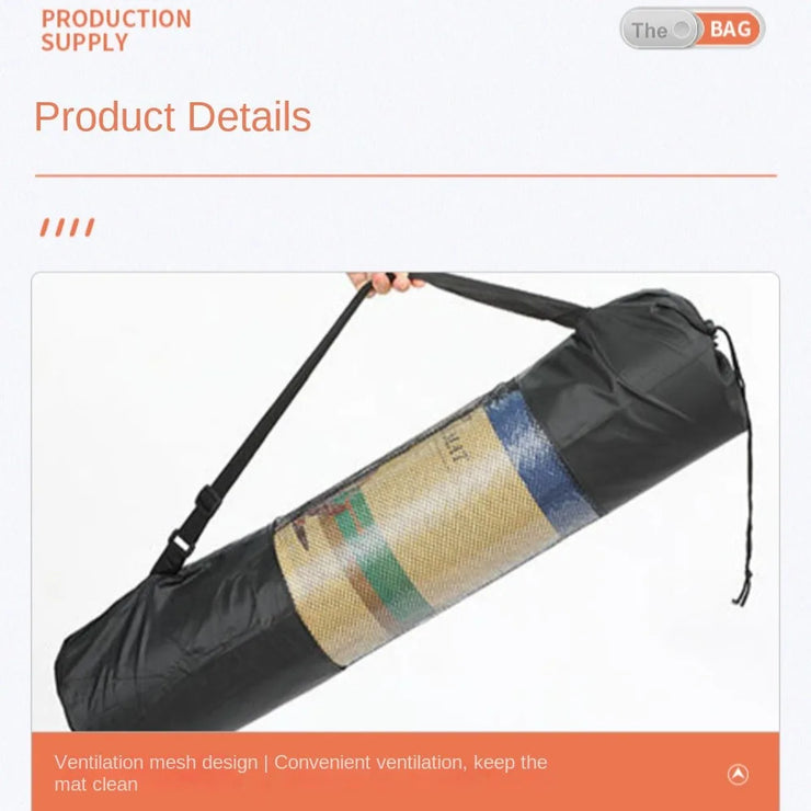 Breathable Yoga Mat Bag Adjustable Strap